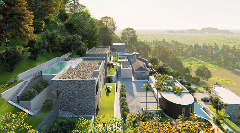A new complex of villas near Herceg Novi