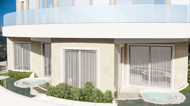 Apartments in new complex with pool and spa in Becici — photo 5
