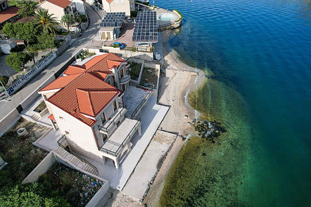 A luxurious three-story villa on the first sea line in  Kotor