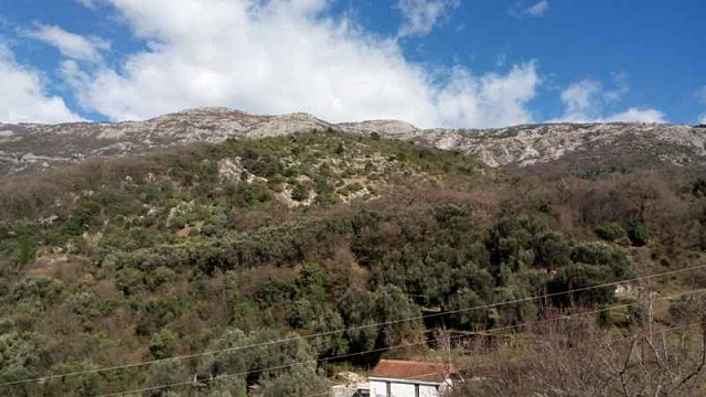 A land with sea view in Budva