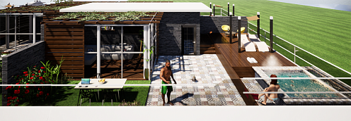 Penthouse with a large roof terrace in Becici — photo 2