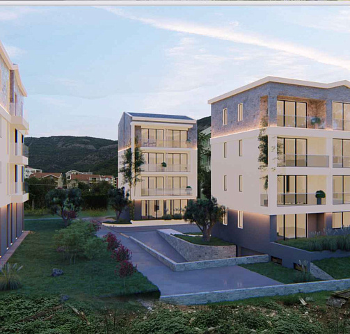 Apartments in a new building near the sea in Bijela