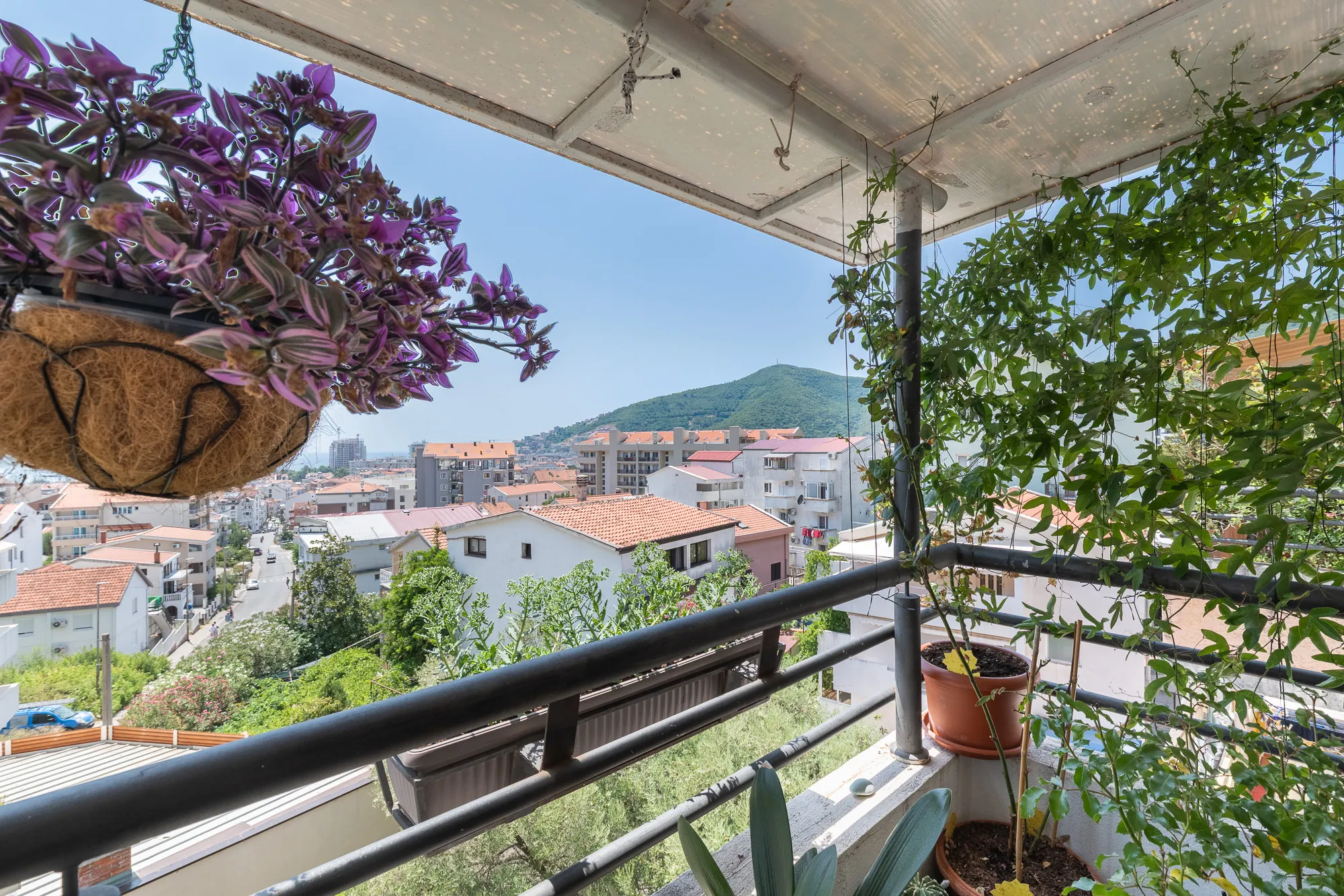 Spacious Furnished Apartment with Loft Potential and Sea View in Budva