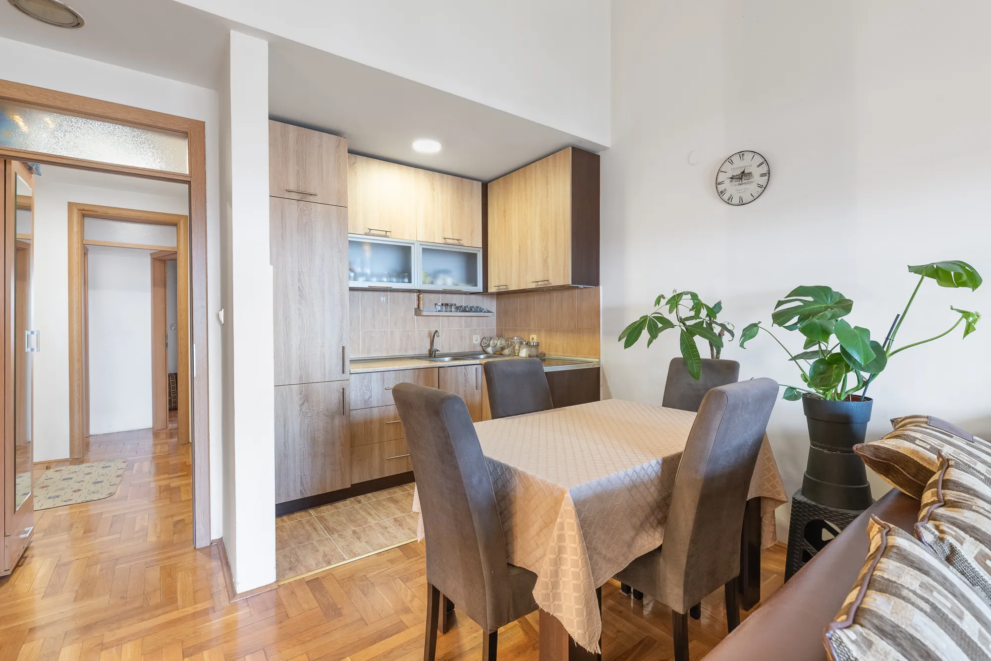 Spacious Furnished Apartment with Loft Potential and Sea View in Budva