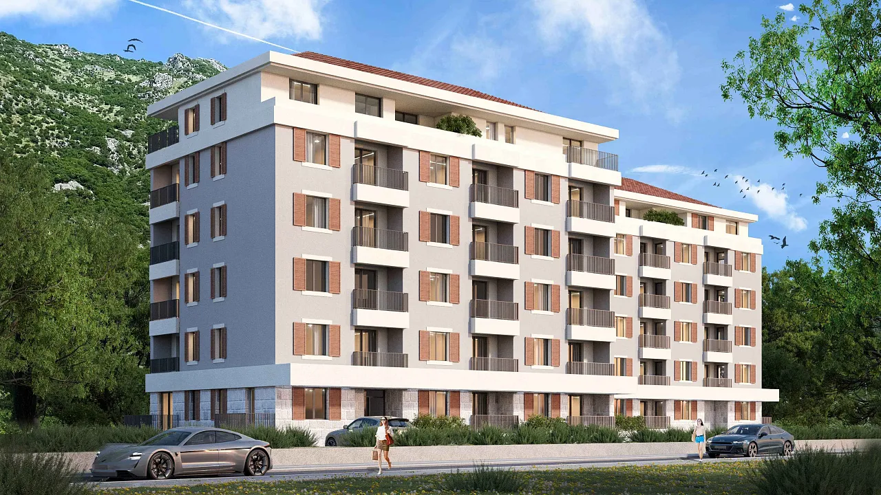 New building under construction in Bijela