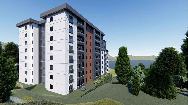 Two-bedroom apartment in Becici with sea view under construction — photo 4