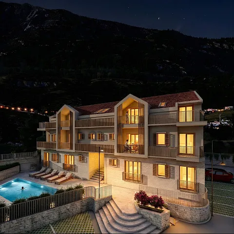 Apartments for sale in Risan in a new complex near the sea