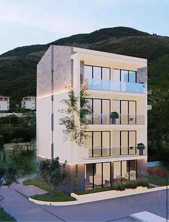 Apartments in a new building near the sea in Bijela