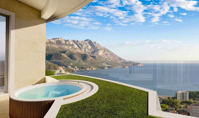Apartments in new complex with pool and spa in Becici — photo 9