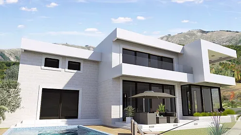 For sale villa with panoramic sea view in Blizikuce 