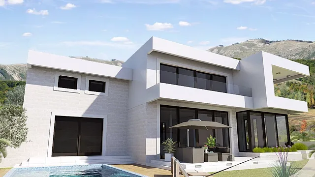 For sale villa with panoramic sea view in Blizikuce 