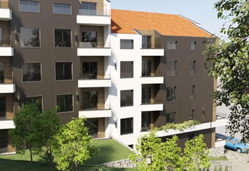 New apartment building in Budva with a swimming pool — photo 3