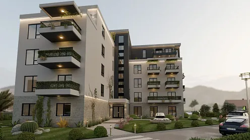 The new modern building offers a range of one, two and three bedroom apartments