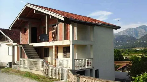 Unfinished house in the quiet area of Kotor
