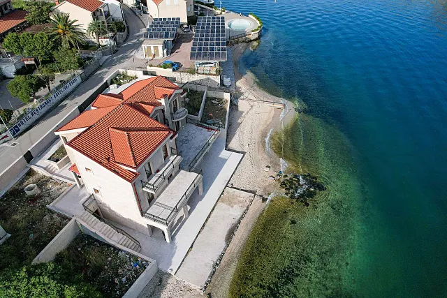 A luxurious three-story villa on the first sea line in  Kotor