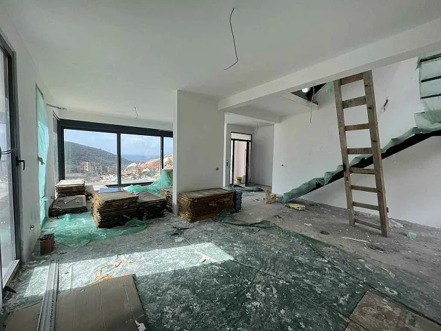New villa with panoramic sea view in Buljarica