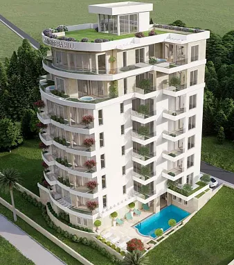 Apartments in new complex with pool and spa in Becici — photo 3