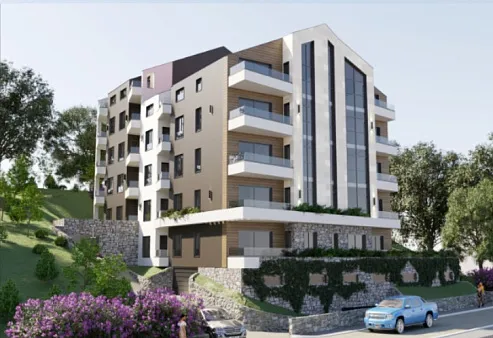 New apartment building in Budva with a swimming pool — photo 2