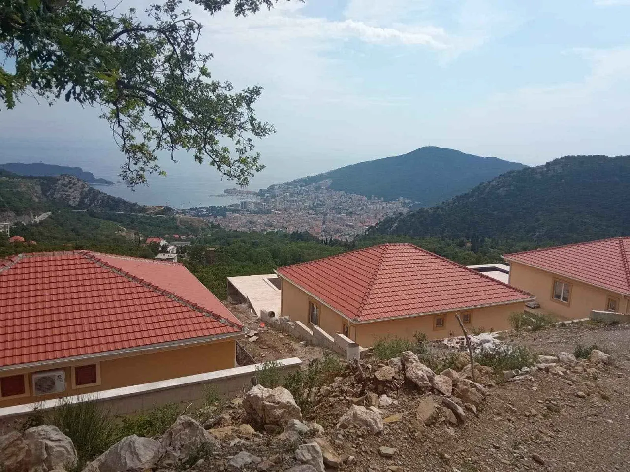 A complex of houses with a swimming pool near Budva